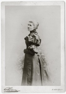 New York photographer Napoleon Sarony, well known for his celebrity portraits, took this picture of Helen Clarke c. 1895. MHS Photo Archives 941-745.