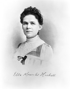 Sometimes known as the "Portia of the People," Ella Knowles Haskell was a woman of many Montana firsts, including becoming Montana's first female attorney in 1889. Noted for her oratory skills, Haskell was also active in Populist politics and the women's suffrage campaign. MHS Photo Archives 942-591