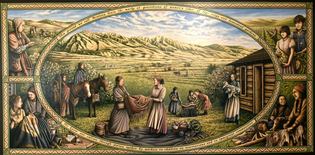 "Women Build Montana: Culture," is set in a western Montana landscape in the late 19th century.