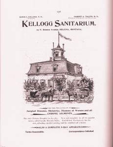 Although he was never convicted, Helena homeopath Edwin Kellog, whose 1898 advertisement is shown here, had at least seven encounters with the law between 1893 and 1915 over allegations that he performed abortions. At least two of his alleged patients died from the procedure. Polk's Helena City Directory, 1898, p. 238, MHS Library