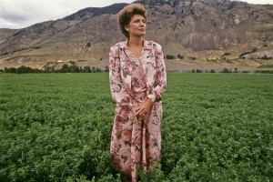 Elizabeth Claire Prophet poses on  Elizabeth Clare Prophet poses in Paradise Valley, on Church Universal and Triumphant property, in this early 1990s photograph. Courtesy Bozeman Chronicle