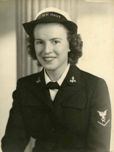 Find the military records of women such as Doris Brander, who enlisted in the WAVES and committed herself to honoring the service of women veterans. Photo courtesy of Linda Brander.