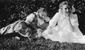 Jeannette Rankin's youngest sister, Edna Rankin McKinnon (shown here on left with sister Grace on right), joined the Margaret Sanger Research Center in 1936. Between 1937 and 1946, she established birth control clinics across the United States, but none in Montana, out of respect for her brother Wellington, who feared Edna's outspoken advocacy of birth control would harm the Rankin family's reputation. Photo courtesy MHS Photo Archives #PAc 74-57.31. 