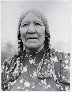 Ten year old Mary Ann Pierre cried when U.S. troops arrived in 1891 to remove  her family from Bitterroot, and she never forgot her homeland. University of Montana Archives, photo 85.0214