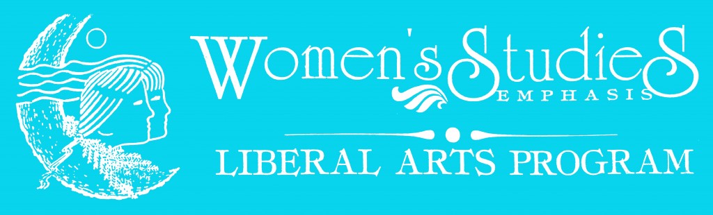Logo, reading "Women's Studies Emphasis Liberal Arts Program."